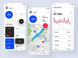 Screenshot of HealthTrack Pro mobile app